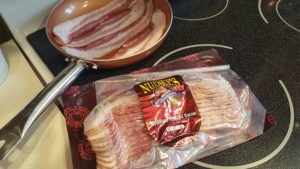 Nueske's Applewood Smoked Bacon. Used by the White House chefs.